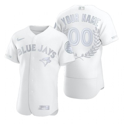 Toronto Blue Jays Custom Men''s Nike Platinum MLB MVP Limited Player Edition Jersey